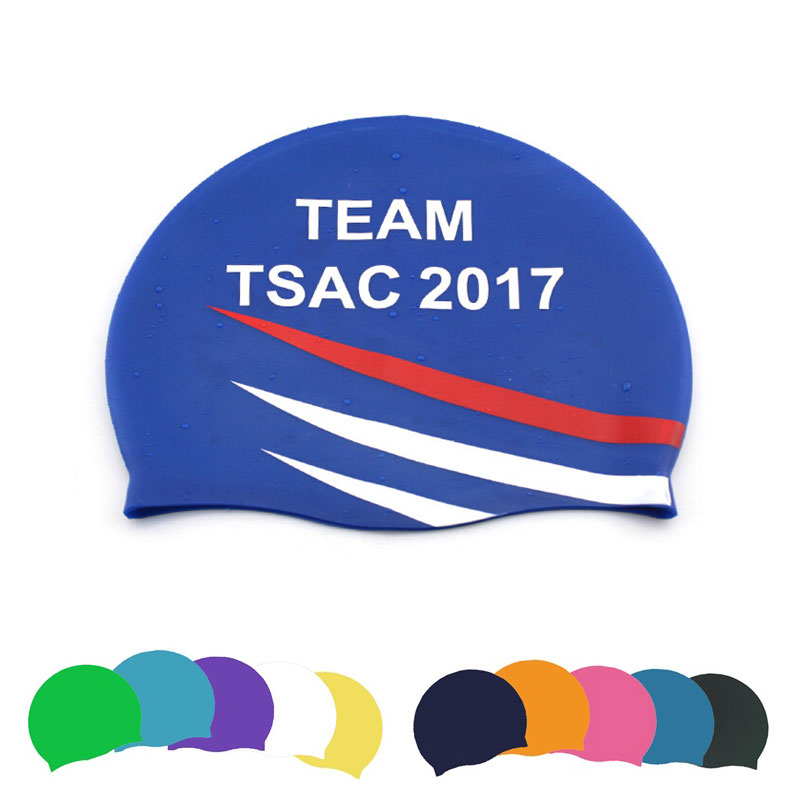 Silicone swimming cap