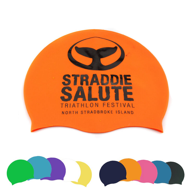 Silicone swimming cap