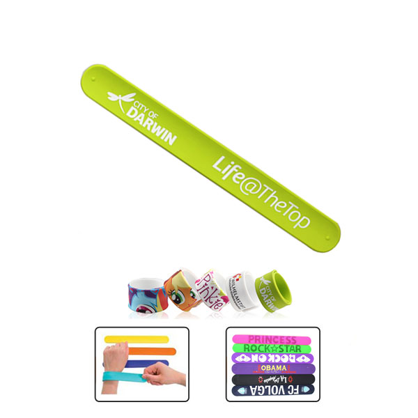 Child silicone slap bracelet