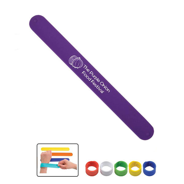 Silicone slap bracelet