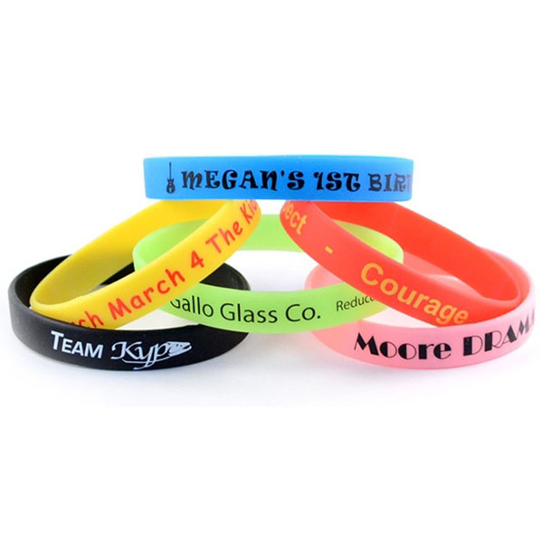 Printed silicone bracelet