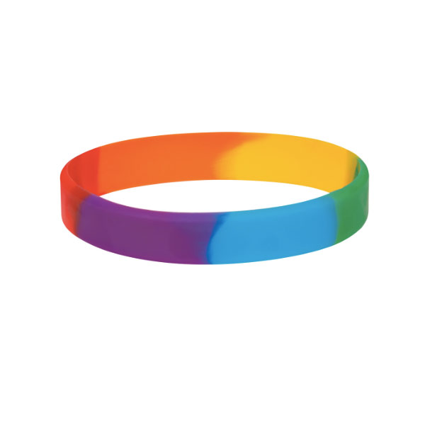 Rainbow silicone bracelet