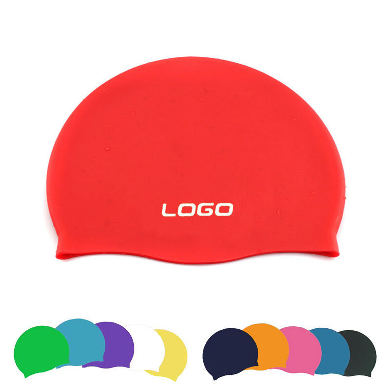 Silicone swimming cap