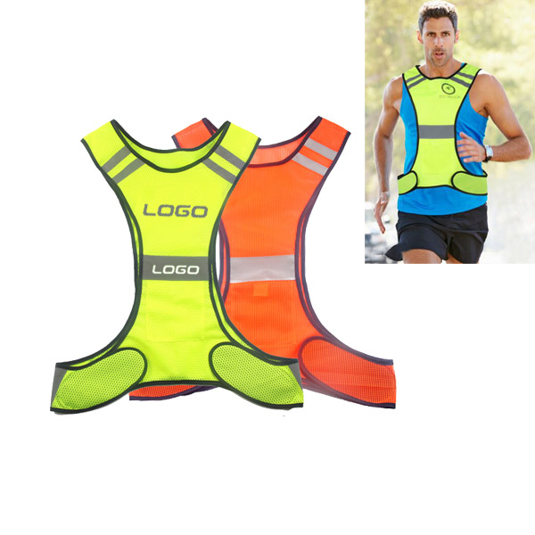 Reflective running safety vest