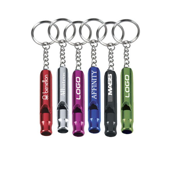 Aluminum whistle keychain