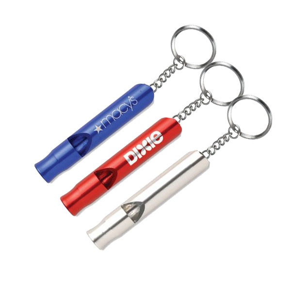 Aluminum whistle keychain