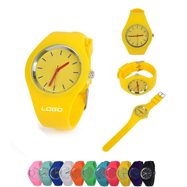 Fashionable silicone watch