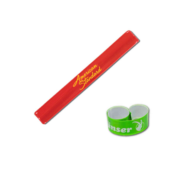 Reflective PVC slap bracelet