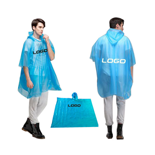 Disposable rain poncho