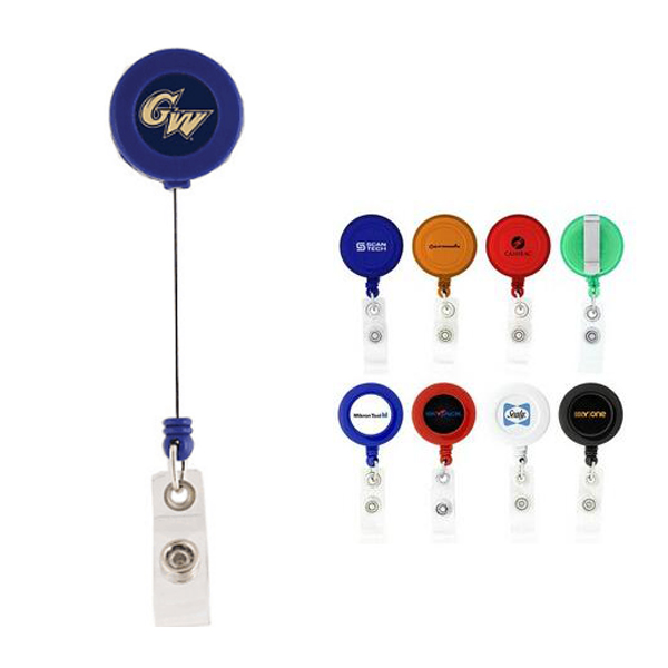 Retractable badge reel holder