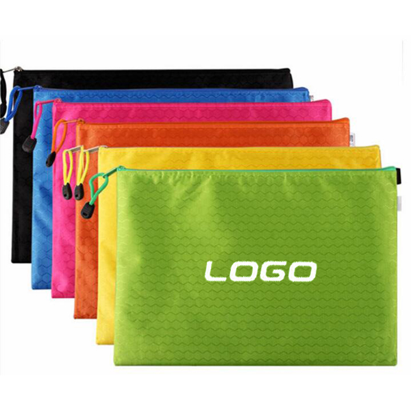 A4 Zippered Waterproof PVC File Folder