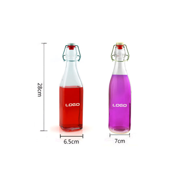 16oz Swing Top Easy Cap Clear Glass Bottle