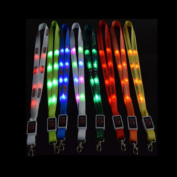 LED Flashlight Lanyard with Badge Clip 