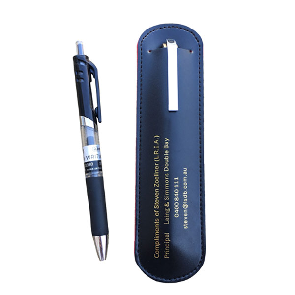 PU leather pen pouch